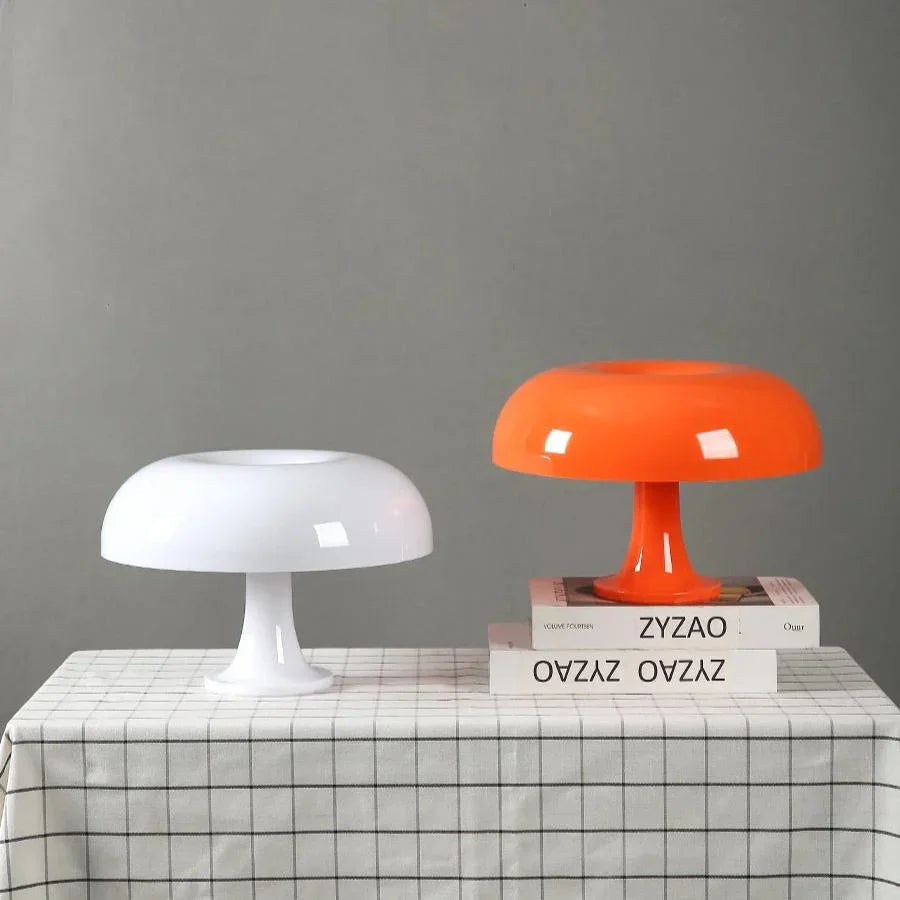 Tafellamp Retro Paddenstoel Italiaans Design PVC 28cm Warm Licht | Restfield