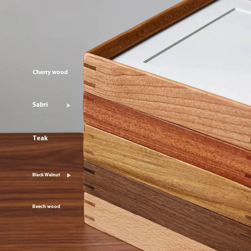 Cadre photo en bois massif fait main A4 cadre portrait salon photo de mariage vintage | Restfield